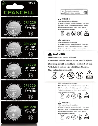 Vista 6 de CPANCELL Baterías de litio CR1220 Batería de alta capacidad de 3 V (5 unidades)