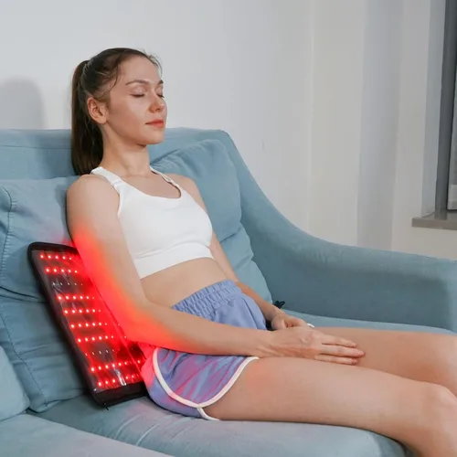 Vista 7 de LOVTRAVEL 210pcs LED 635nm terapia de luz roja 850nm dispositivo de terapia de luz infrarroja cercana cinturón grande Lipo Wrap Mat Pad para cuerpo