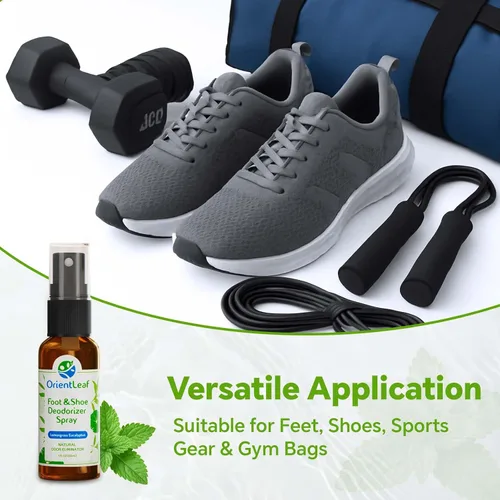 Vista 6 de ORIENTLEAF Spray desodorante para zapatos, eliminador de olores de zapatos para zapatos malolientes, hombres, mujeres, adolescentes, 4 onzas