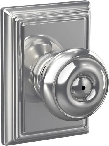 Vista 61 de SCHLAGE F10 GEO 716 Pomo de Puerta Georgiano, Cerradura de Paso para Pasillo y Armario, Bronce Envejecido (Paquete de 4)