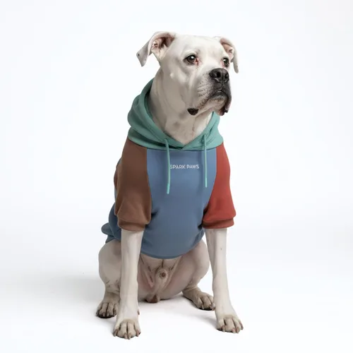 Vista 11 de Spark Paws Sudadera con capucha para perro, suéter de primera calidad para perros pequeños, medianos y grandes Trajes cálidos para bulldogs