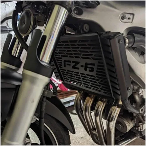 Vista 5 de LAHTI Radiator Grille Guard Cover for Ya&maha FZ6 FZ 6 FAZER FZ-6 2007 2008 2009 2010 Motorcycle Accessories Radiator Grille Guard Protector Grill