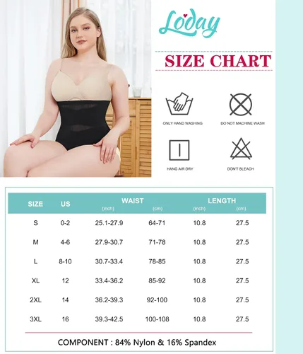 Vista 6 de LODAY Entrenador de cintura para mujer, faja moldeadora de control de abdomen, transpirable, corsé de malla cruzada, faja deportiva