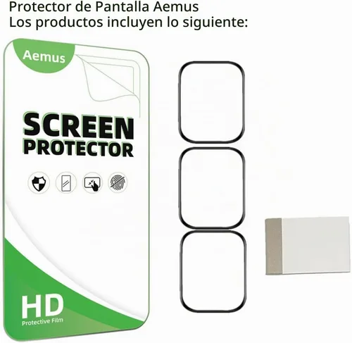 Vista 6 de Protector de pantalla compatible con Quiacn IDW19 Smart Watch 1.8
