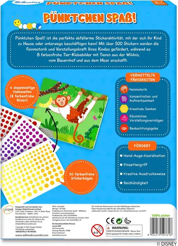 Vista 7 de Skillmatics Artistic Activity - Dots Fun! Animals, Craft Kits