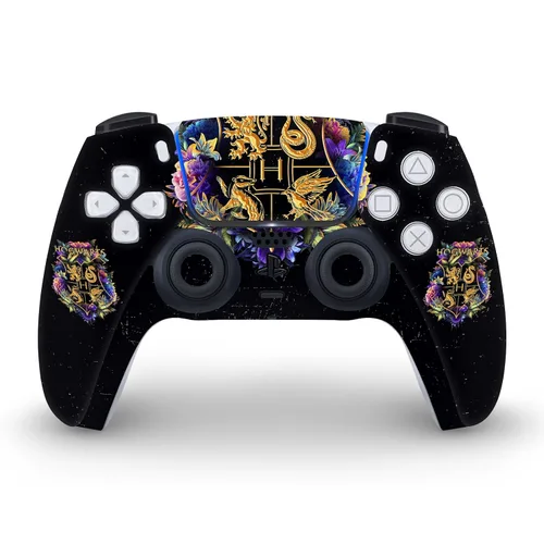 Vista 4 de Head Case Designs Officially Licensed Harry Potter Hogwarts Crest Graphics Vinyl Faceplate Sticker Gaming Skin Decal Compatible With Sony