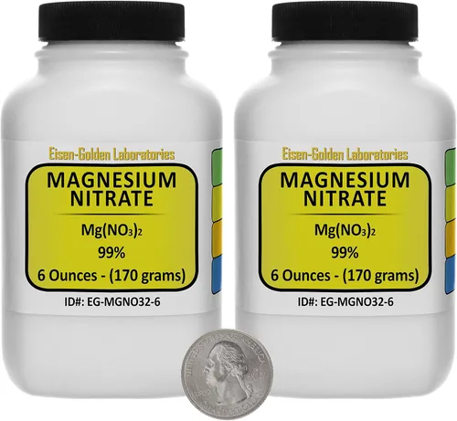 Vista 8 de Nitrato de magnesio [Mg (NO3)2] 99% USP polvo de grado alimenticio 3 onzas en una botella