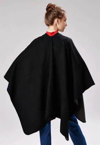 Vista 7 de Hycurey Poncho de cachemira sintética de punto para mujer, talla grande, chal, cárdigans, suéter