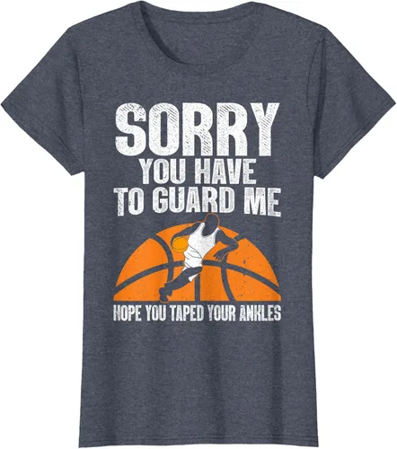 Vista 44 de Camiseta divertida de baloncesto para hombres y mujeres, Negro