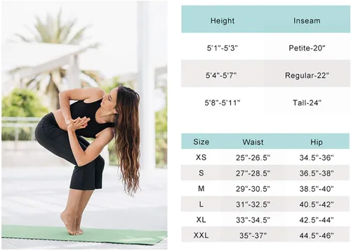 Vista 6 de Yogipace - Pantalones de yoga acampanados con bolsillos para mujer (20.0 pulgadas, 22.0 pulgadas, 24.0 pulgadas), longitud capri, corte ajustado
