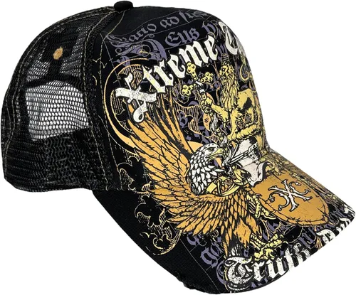 Vista 2 de Xtreme Couture by Affliction - Gorra de camionero para hombre, color negro