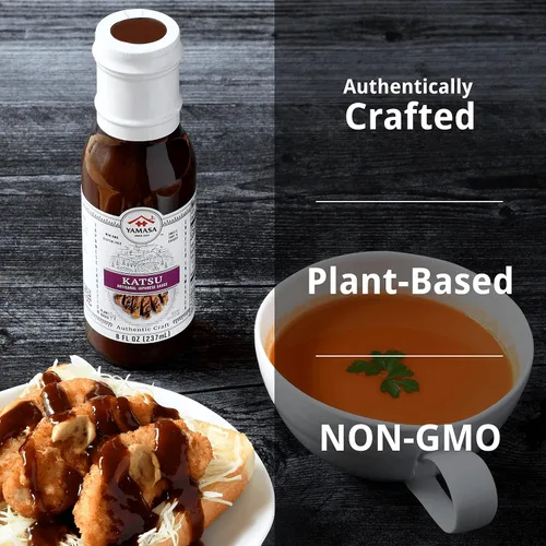 Vista 3 de Yamasa, Salsa Katsu artesanal, sin OMG, 8 onzas líquidas