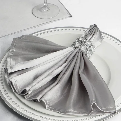 Vista 32 de Efavormart - Servilletas de lino de satén de terracota de 20 x 20 pulgadas para decoración de bodas, cumpleaños, restaurantes, fiestas, 25