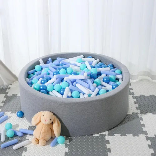 Vista 2 de Bolas para piscina de bolas STARBOLO para niños - Paquete de 150, 200, 500 bolas de piscina de bolas coloridas a prueba de aplastamiento de plástico