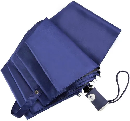 Vista 8 de FDJASGY - Sombrilla de viaje plegable y compacta, con apertura y cierre automático, para resistente al viento, a la lluvia y al 99.9% de protección