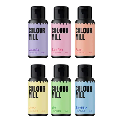 Vista 24 de Colour Mill Aqua Blend Colorante de alimentos a base de agua, 20 mililitros - Colección completa - Todos los 60