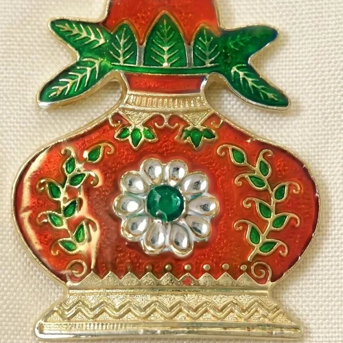 Vista 2 de LOVENSPIRE Paquete de 10 soportes decorativos Kalash Haldi Kumkum Roli Chawal/soporte de arroz Indio Festival Favor Diwali Rakhi Pooja Mandir Tika