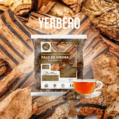 Vista 2 de Yerbero - Paquete de 2 piezas - Palo De Víbora 1LB (15.98 oz) + Quina Roja 1LB (15.98 oz) Duo Tes Herbales De Árbol De La Víbora y corteza