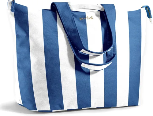 Vista 13 de Bolso de playa grande Fit & Fresh para mujeres - Bolso de viaje extragrande con bolsillos Negro