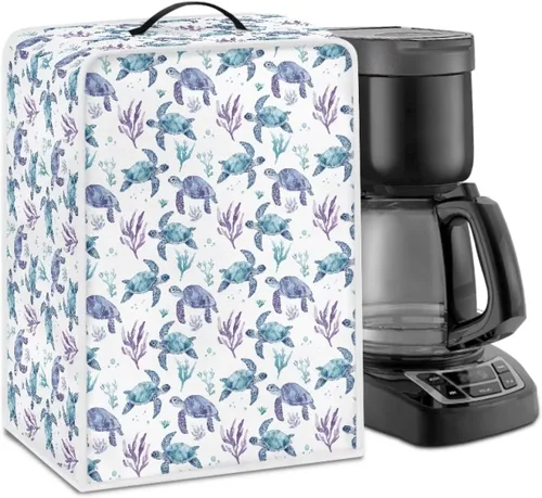 Vista 42 de Cubiertas para máquina de café con mango superior, resistentes a las manchas, para mezclador, compatible con la mayoría de cafeteras