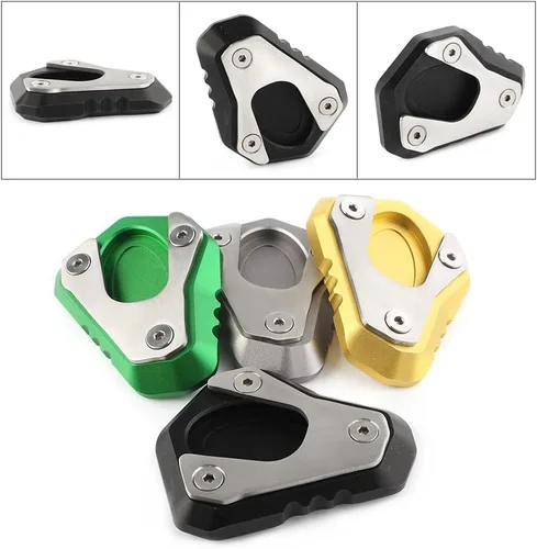 Vista 6 de Liru - Soporte extensor lateral de motocicleta para Kawasaki Z900 2017 2018 2019 2020, verde