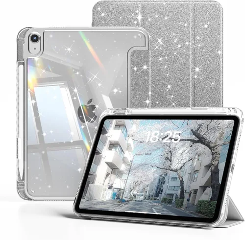 Vista 9 de kenke Funda para iPad (A16) de 11ª generación de 11 pulgadas 2025, iPad de 10.9 pulgadas 2022 con soporte para lápices, funda de marco de TPU suave