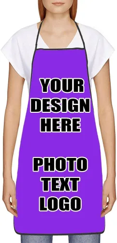 Vista 32 de Delantales personalizados con diseño de imagen de texto fotográfico para adultos, hombres, mujeres, parrilla, cocina, 40