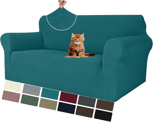 Vista 32 de MAXIJIN Funda elástica para silla con brazos, 1 pieza para sofá o silla de estar, funda antideslizante (31-46 pulgadas), protector de muebles que se