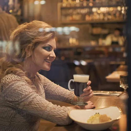 Vista 6 de Sieral 12 tazas de café irlandés de 8.5 onzas de vidrio transparente