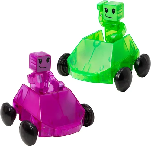 Vista 8 de MAGNA-TILES Downhill Duo - Juego de construcción magnética de 40 piezas, la marca original de construcción magnética