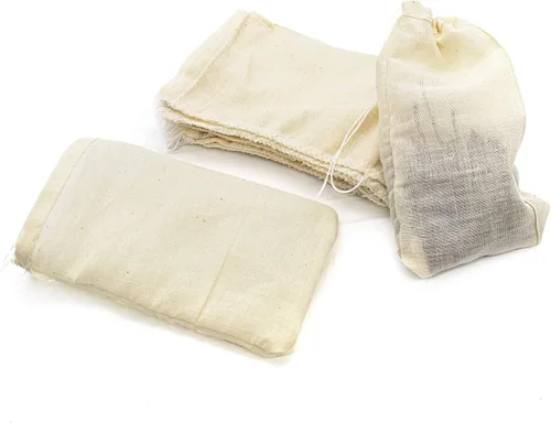 Vista 8 de AUEAR, Bolsas de sopa de algodón reutilizables con cordón para café, medicina china, bolsa de té, colar hierbas, estopilla, caldo de huesos, 4"x6