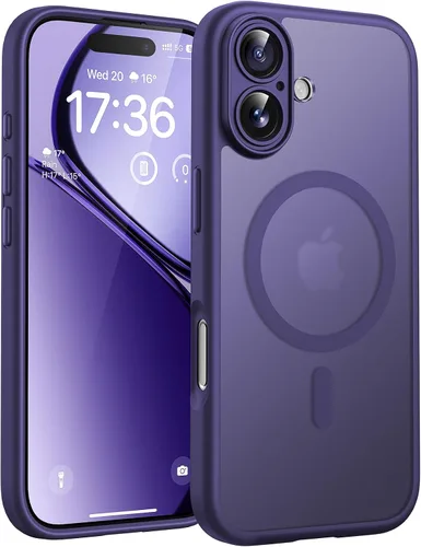 Vista 227 de TOCOL Funda para iPhone 11, compatible con Magsafe, protección completa de cámara, imanes integrados, protección contra caídas, funda translúcida