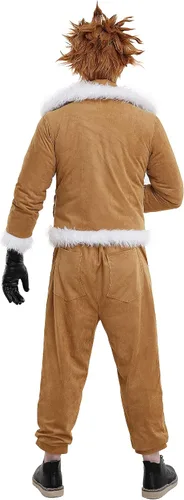 Vista 2 de miccostumes Disfraz de héroe para hombre, chaqueta de halcón y pantalones