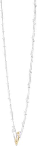 Vista 2 de Silpada Pagosa - Collar de eslabones circulares en plata de ley y chapado en oro de 14 quilates