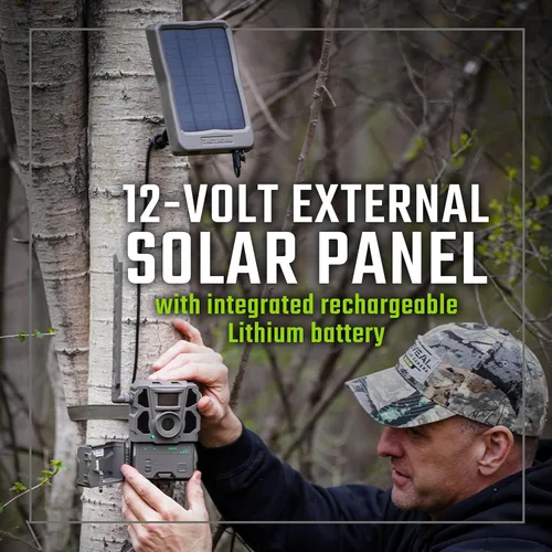 Vista 4 de TACTACAM Panel Solar Reveal para Cámaras de Rastreo Celulares X 2.0, X, Gen 1, SK, XB (Panel Solar)