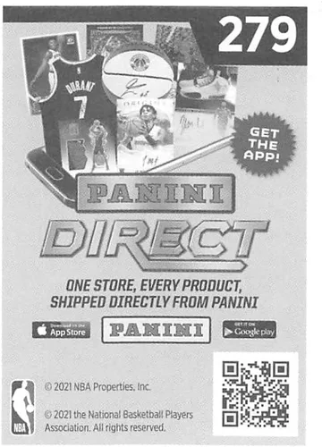 Vista 2 de 2020-21 Panini Stickers #279 Pascal Siakam Official NBA Basketball Album Sticker Measuring 2.75 inch tall X 2 inches wide in Raw