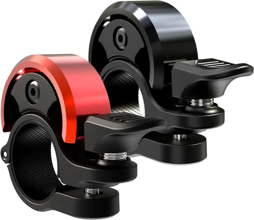 Vista 10 de Greallthy Loud Bike Bell for Adults Kids Fit 0.75-1in Handlebar Rojo