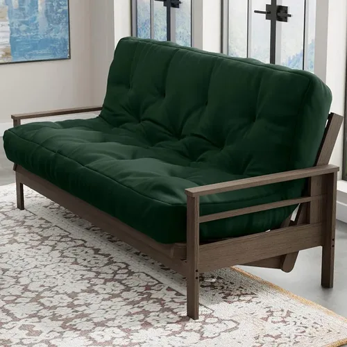Vista 9 de Loosh Home Colchón de espuma para sofá cama futón de 6 pulgadas tamaño Twin - Fabricado en EE. UU., Beige, sin marco