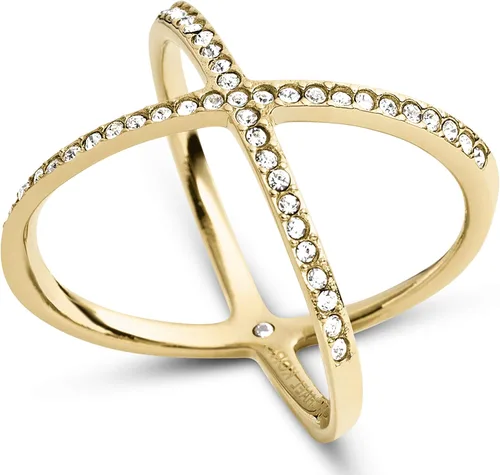 Vista 2 de Michael Kors anillo en forma de X, de pavé