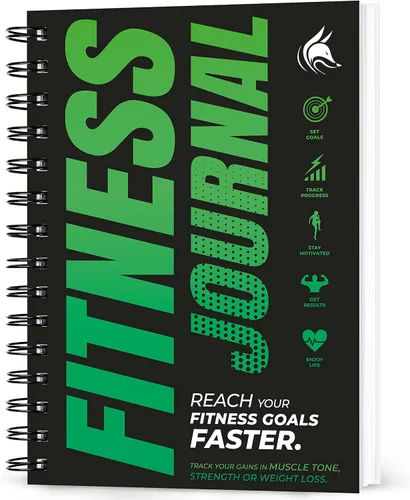 Vista 14 de Clever Fox Diario de Fitness Cuaderno de Registro de Entrenamiento - Planificador Diario de Fitness Diario de Entrenamiento para Mujeres y Hombres.