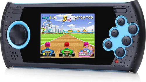 Vista 9 de Consola de Juegos Portátil de 16 Bits para Niños con 230 Videojuegos Clásicos Retro HD Incorporados, Recargable por USB, Pantalla de 3.0 Pulgadas