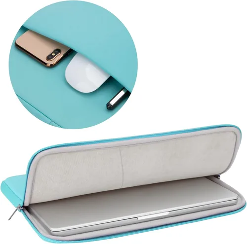Vista 5 de RAINYEAR Funda para laptop de 11 pulgadas, bolsa de forro suave con bolsillo frontal y bolsa de accesorios, compatible con MacBook Neo A18 MacBook