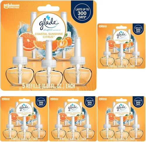 Vista 17 de Glade PlugIns - Repuestos de ambientador, aceites esenciales perfumados para el hogar y el baño, aroma Apple Cinnamon, 3.35 onzas líquidas, 5