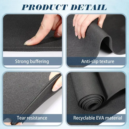 Vista 4 de Paquete de 10 esterillas de yoga a granel, 68' x 24' x 4mm de espesor Esterillas de yoga para niños y adultos, paquete de esterillas de gimnasio