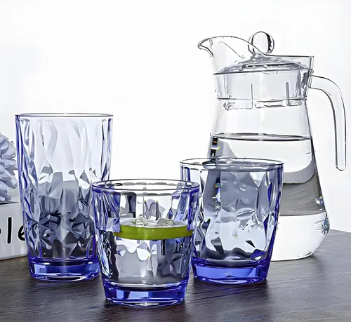 Vista 9 de Vasos irrompibles de Tritan de 10 onzas, vasos de acrílico inastillables, sin BPA, vasos de plástico duro, reutilizables, para cocina, agua, juego