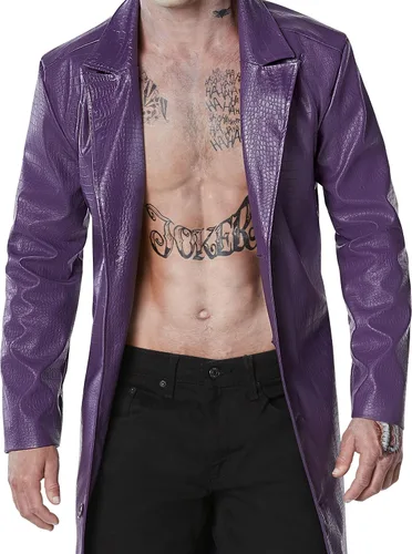 Vista 3 de Spirit Halloween Chaqueta Joker Suicide Squad para adultos, Multicolor