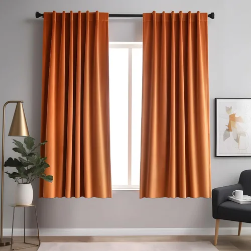 Vista 36 de Cortinas opacas de terciopelo negro para sala de estar, 52 pulgadas de ancho x 63 pulgadas de largo, cortinas opacas de lujo para dormitorio