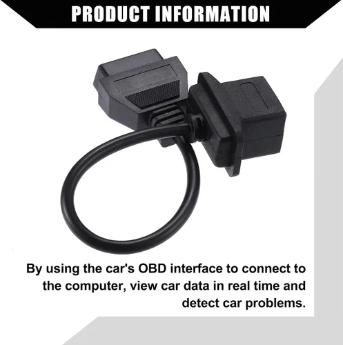 Vista 7 de Cable adaptador de escáner de diagnóstico OBD2 de 6 pines a 16 pines para Jeep Grand Cherokee para Dodge/Frontal/Herramienta de diagnóstico