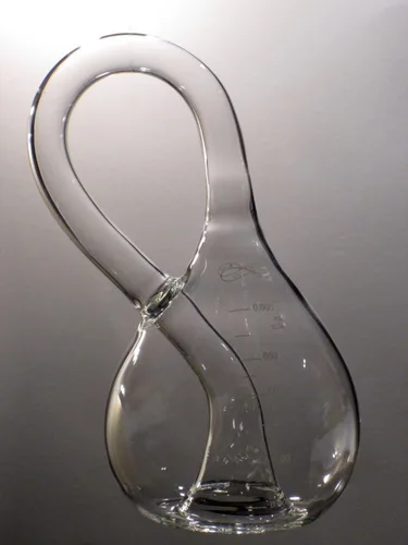 Vista 2 de Botella Klein de cristal hecha a mano