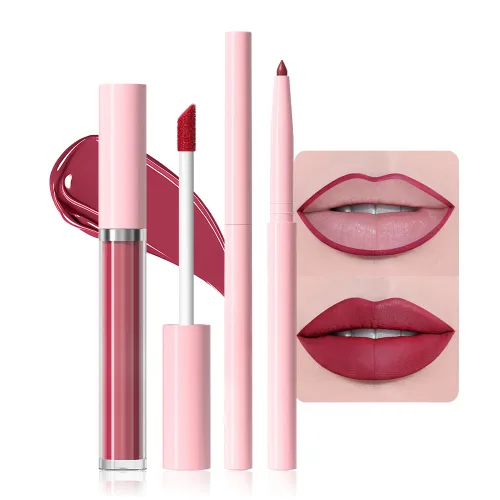 Vista 20 de AMY'S DIARY Lápiz de labios crayón mate blanco, lápiz de labios mate de punta precisa, larga duración hasta 24 horas, impermeable al manchado